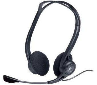 Наушники Logitech PC Headset 960 USB черный купить,14990
