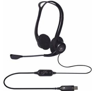 Наушники Logitech PC Headset 960 USB черный купить,14990