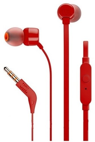 Наушники JBL T110 красный купить,NaN