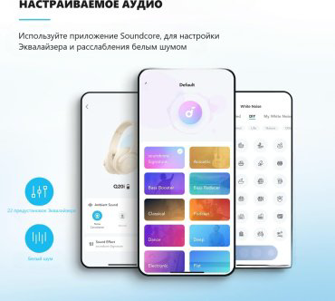 Наушники Soundcore Q20i A3004 SDC-A3004G21-WT White - ForteMarket Наушники Soundcore Q20i A3004 SDC-A3004G21-WT White купить,25730