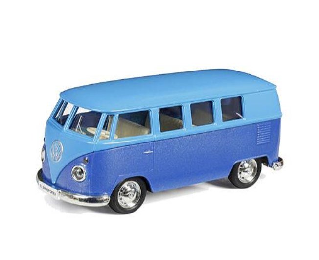 Модель машины Ideal RMZ City 1:32 Volkswagen Type 2 T1 голубая-синяя купить,NaN
