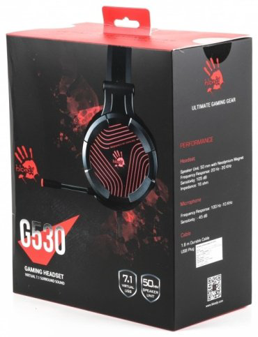 Наушники A4Tech Bloody G530 черный купить,NaN