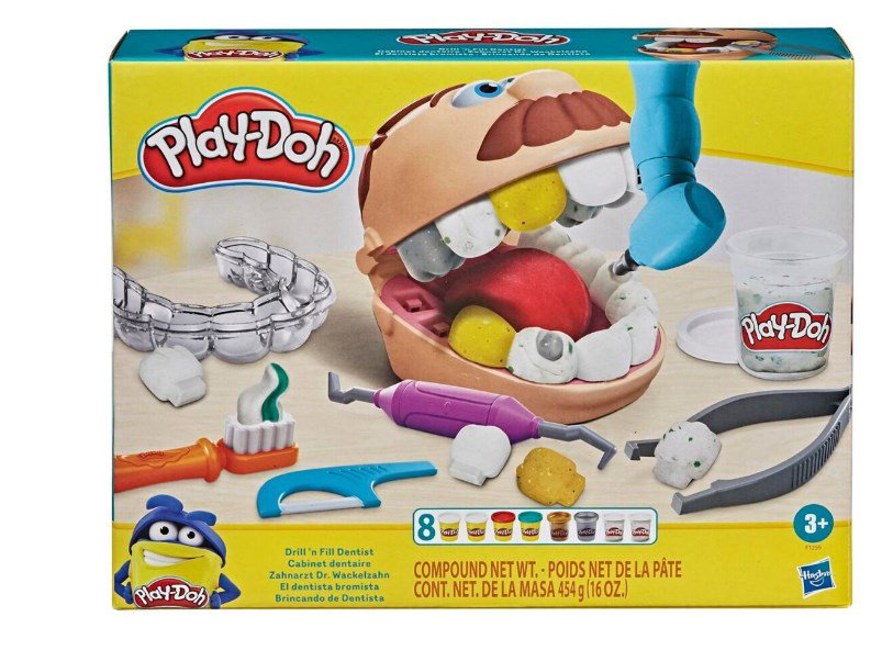 Набор  пластилина Play-Doh Мистер Зубастик с золотыми зубами купить,NaN