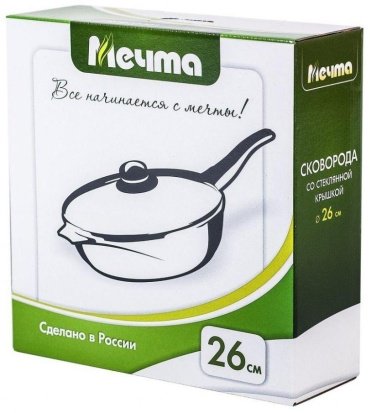 Сковорода Мечта Granit Brown 26 см, с антипригарным покрытием, алюминий купить,NaN