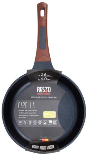 Сковорода RESTO 26 см, с антипригарным покрытием, алюминий