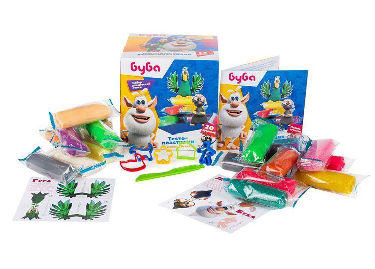 Пластилин Genio Kids Лепим с Бубой 20 цветов купить,NaN