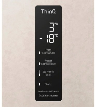 Холодильник LG GC-B509MEWM бежевый купить,0