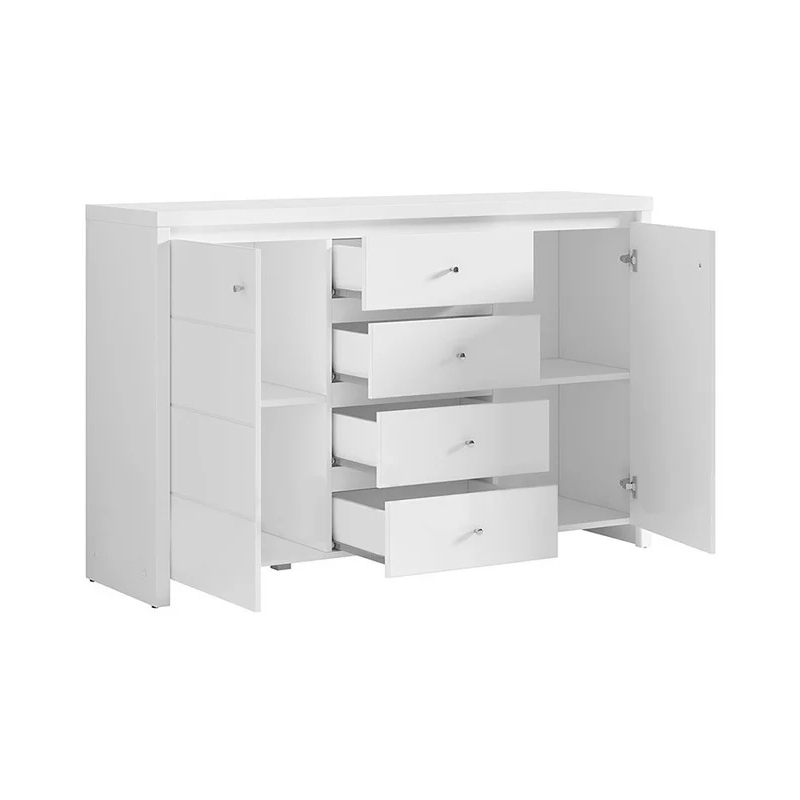 Комод Loftwood Кристина jm 012 KOM 2D4S 143.5x40.5x92см белый купить,NaN