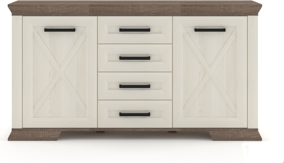 Комод Loftwood Марсель 2D4S 166.5x45.5x90см белый купить,NaN