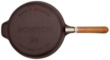 Сковорода BONIRON 24 см, с антипригарным покрытием, чугун купить,NaN