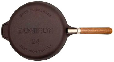 Сковорода BONIRON 24 см, с антипригарным покрытием, чугун купить,NaN