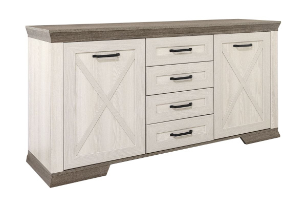 Комод Loftwood Марсель 2D4S 166.5x45.5x90см белый купить,NaN