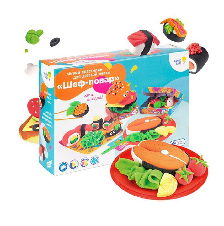 Пластилин  Genio Kids Шеф-повар 7 цветов купить,NaN