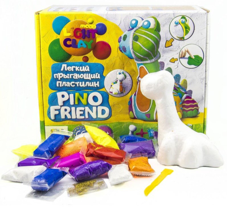 Пластилин  Moon Light Сlay Pino Friend Бард 12 цветов купить,NaN