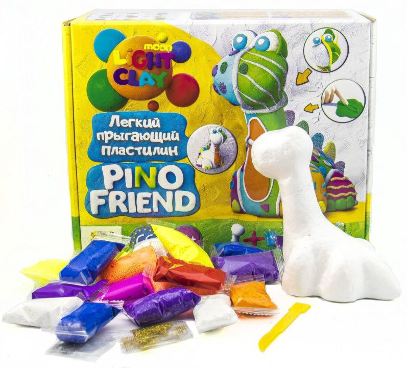 Пластилин  Moon Light Сlay Pino Friend Бард 12 цветов купить,NaN