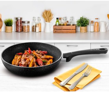 Сковорода Tefal Brut 28 см с антипригарным покрытием, алюминий купить,NaN