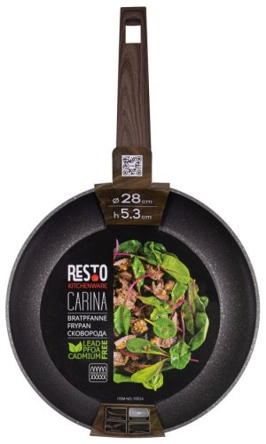 Сковорода RESTO 28 см, с антипригарным покрытием, алюминий