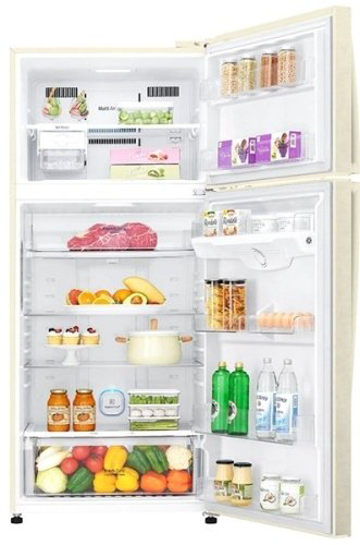 Холодильник LG GN-H702HEHL бежевый купить,NaN