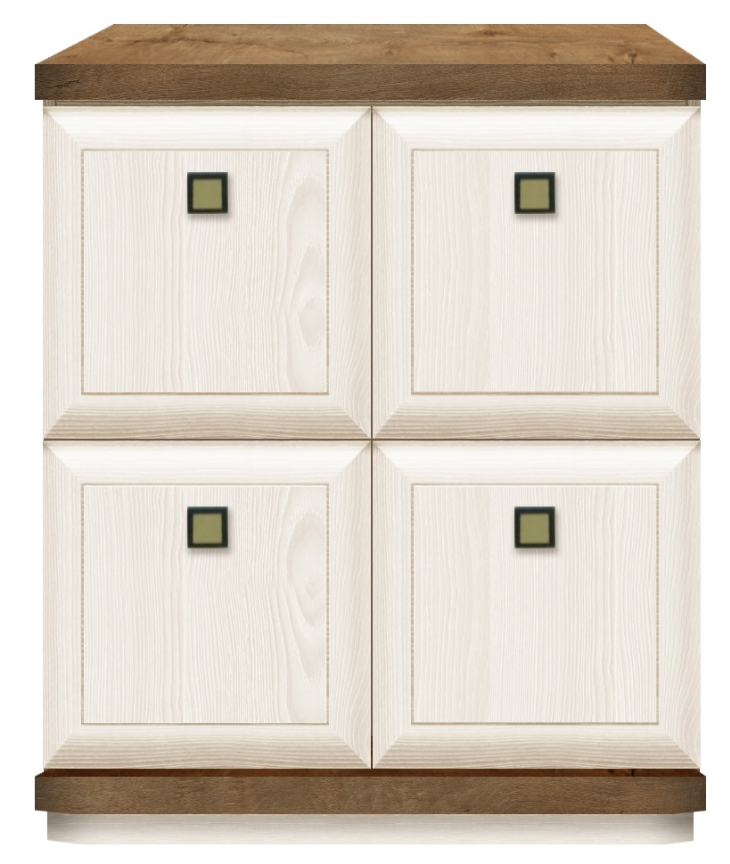 Комод Гербор KOM4D 90x40x104.5см бежевый купить,NaN