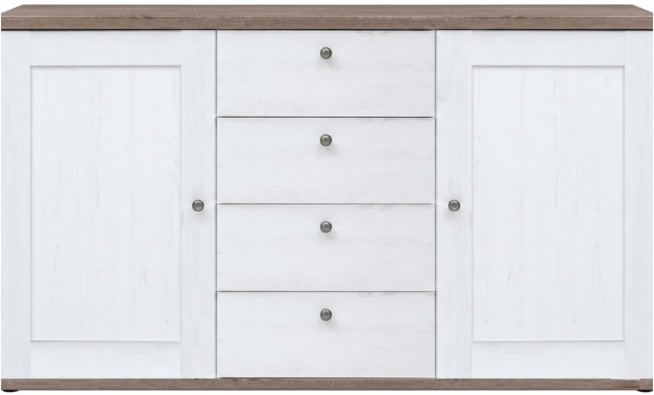 Комод Гербор Тина KOM2D4S 154.5x43.5x89см белый купить,NaN