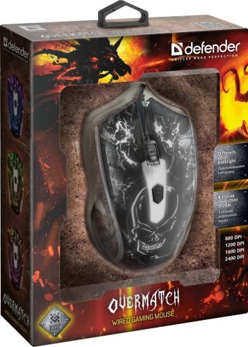Мышь Defender Overmatch GM-069 черный - ForteMarket Мышь Defender Overmatch GM-069 черный купить,0
