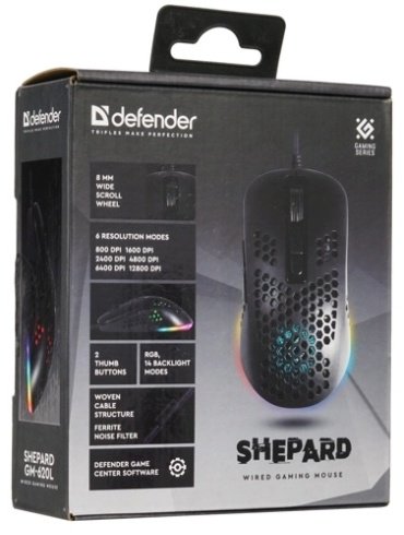 Мышь Defender Shepard GM-620L Black купить,0