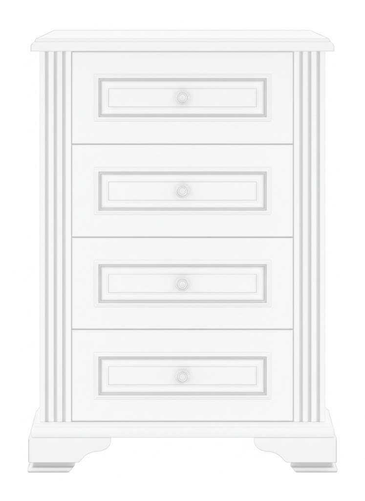 Комод Гербор Вайт, 67x44.50x93 см, белый купить,NaN