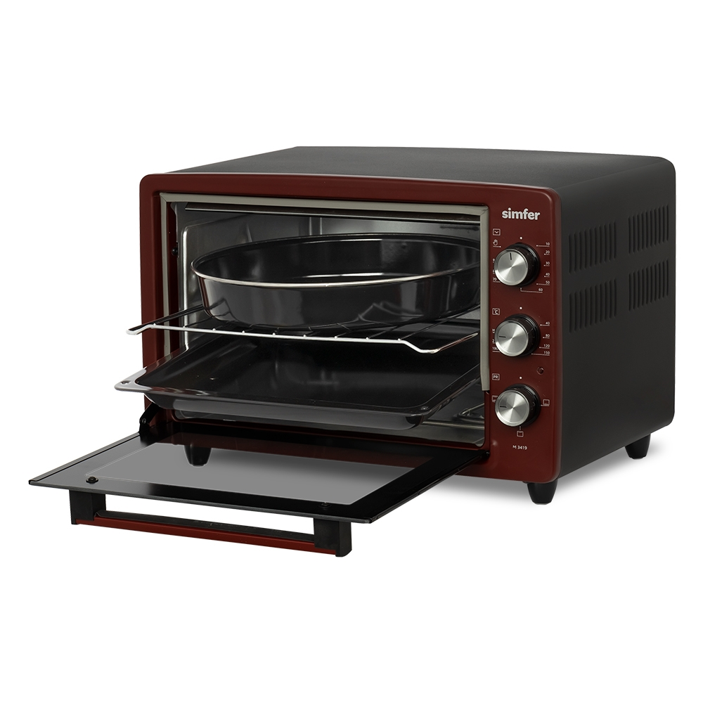 Мини-печь Simfer M3419 красная купить,NaN