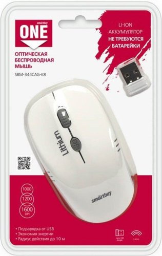 Мышь Smartbuy SBM-344CAG-WG белый купить,0
