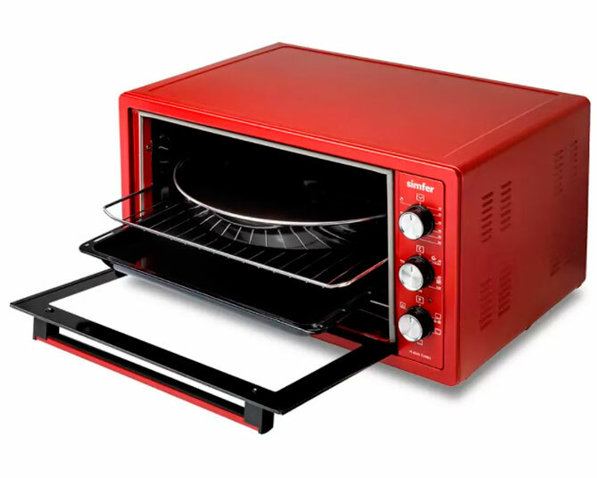 Мини-печь Simfer M4505 красная