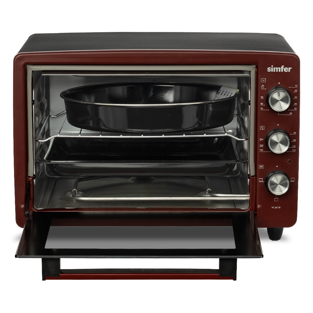 Мини-печь Simfer M3419 красная купить,NaN