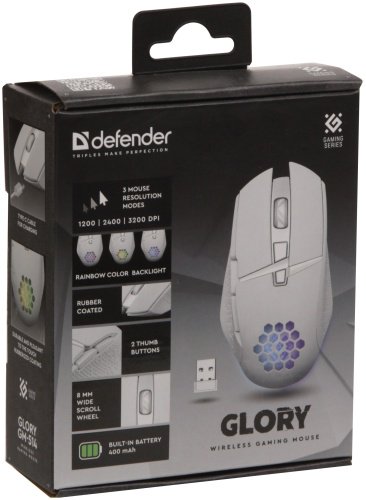 Мышь Defender Glory GM-514 (52513) белый купить,0