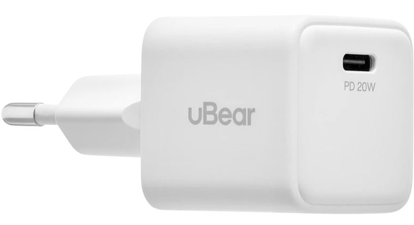 Адаптер питания uBear 20W (USB-C) WC23WHPD20-C White купить,NaN