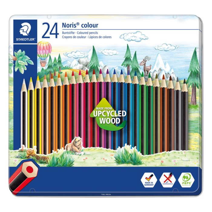 Карандаши цветные Staedtler Noris 24 шт 3 мм 185-M24 купить,NaN