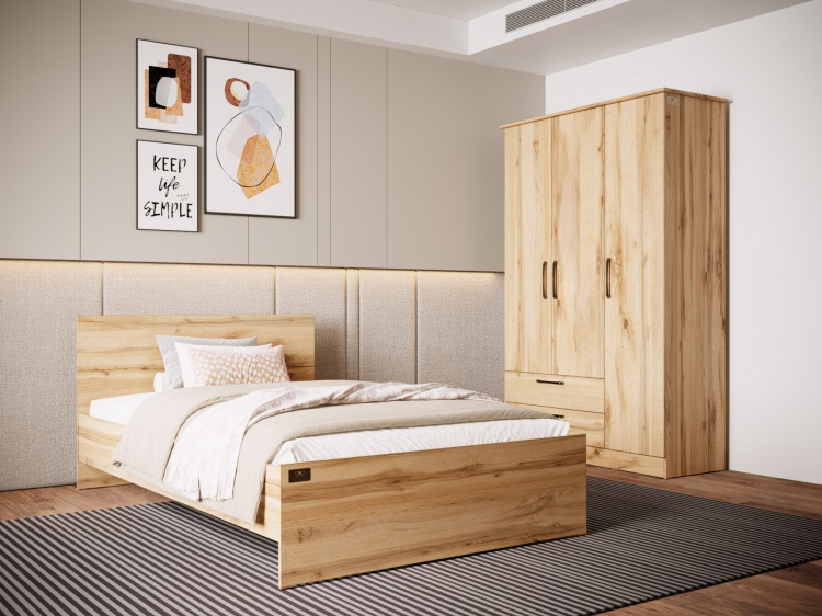 Спальный гарнитур Мебель Азии Азия Гранд Фрейя 120-3 с матрасом дуб вотан купить,185990
