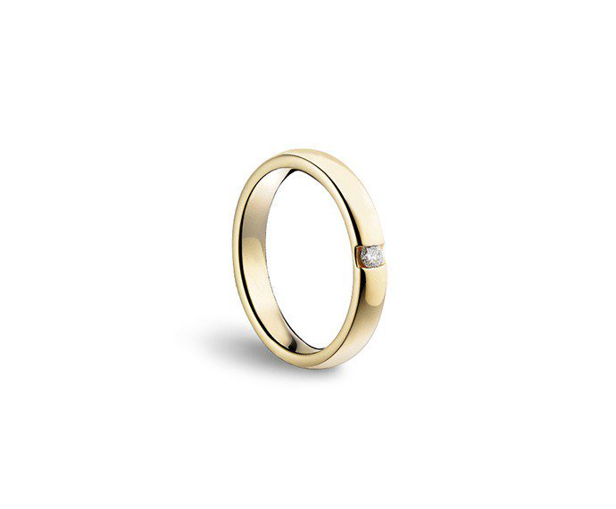 Кольцо Damiani 10044 д 15,5р 3,2гр. 0,05ct. купить,NaN