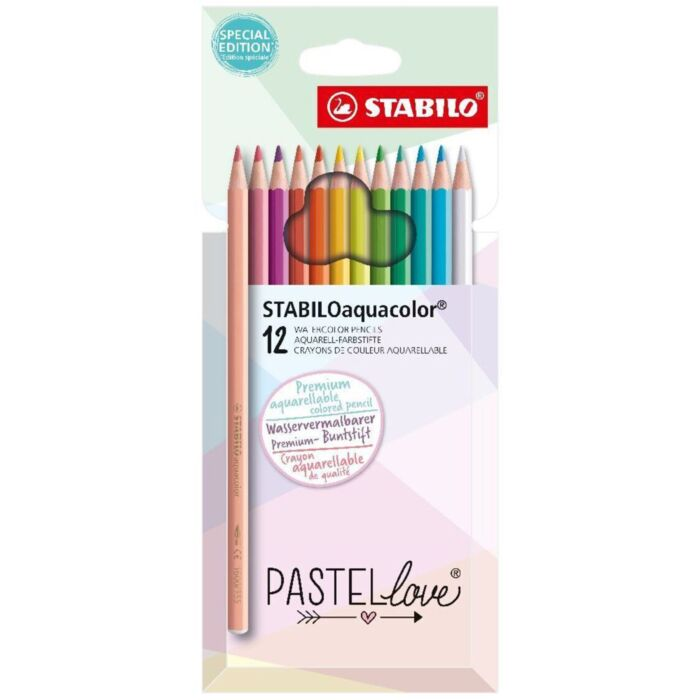 Карандаши цветные Stabilo Oaquacolor 12 шт 2.8 мм 1612/7 купить,NaN