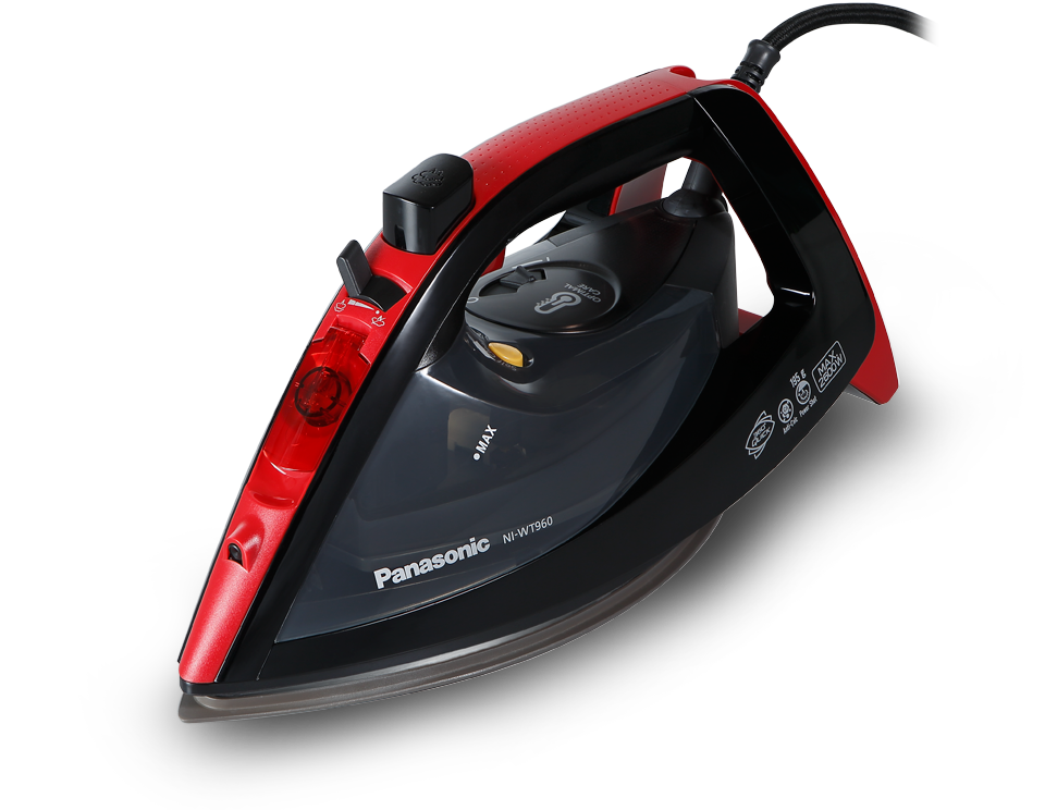 Утюг Panasonic NI-WT960RTW черно-красный