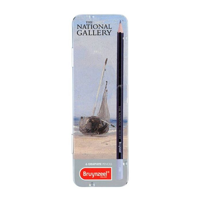 Карандаши художественные чернографитные Bruynzeel National Gallery 6 шт 3.5 мм 2H-8B  5800M06 купить,NaN