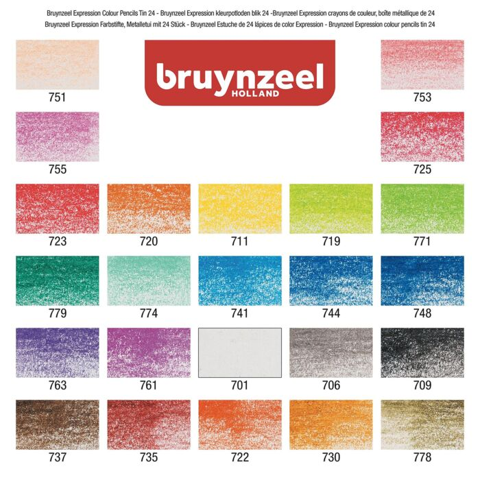 Карандаши цветные Bruynzeel 24 шт 3.3 мм 60312024 купить,0