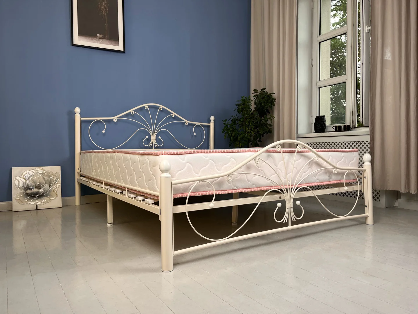 Кровать Марсела 120x200 белая купить,NaN