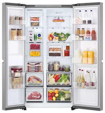 Холодильник LG GC-B257KMHW серебристый купить,721776