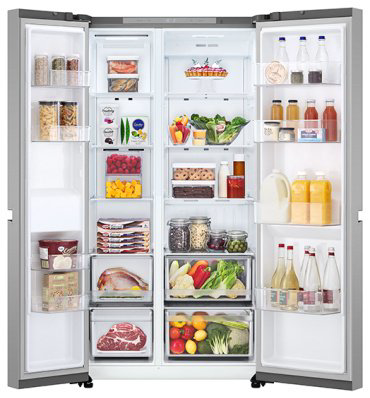 Холодильник LG GC-B257KMHW серебристый купить,721776