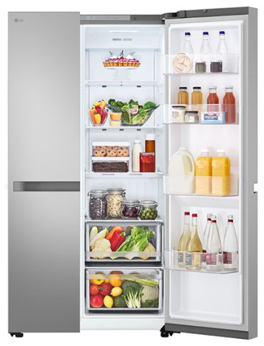 Холодильник LG GC-B257KMHW серебристый купить,721776