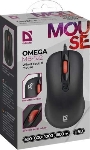 Мышь Defender Omega MB-522 Black купить,0