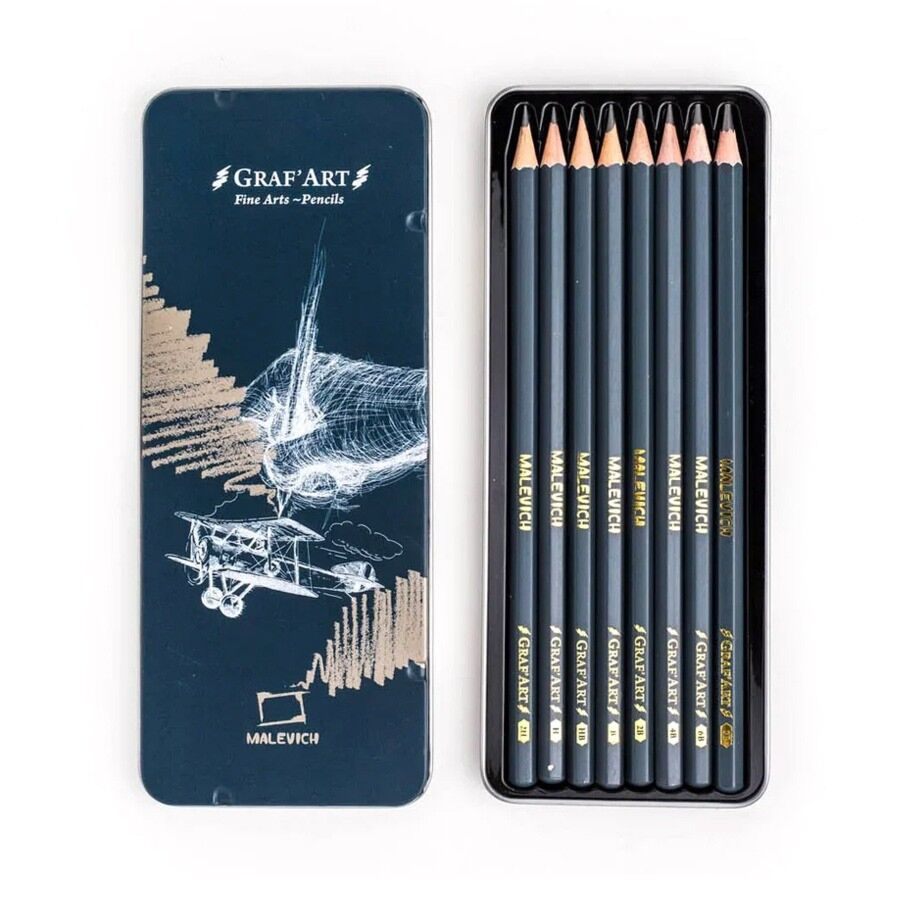 Карандаши художественные чернографитные Малевичъ Graf'Art 8 шт 197900