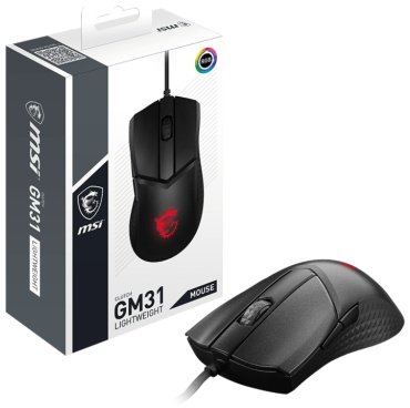 Мышь MSI Clutch GM31 LIGHTWEIGHT черный купить,0