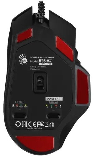 Мышь A4Tech Bloody W95 Max черный купить,0