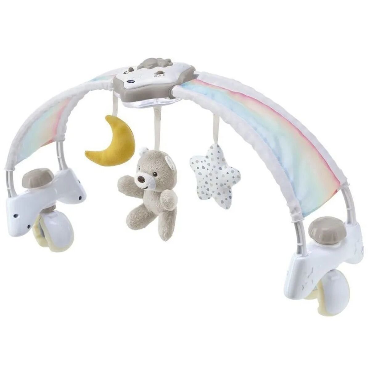 Развивающая игрушка Chicco дуга Радужное небо 0мес+ бежевая купить,NaN