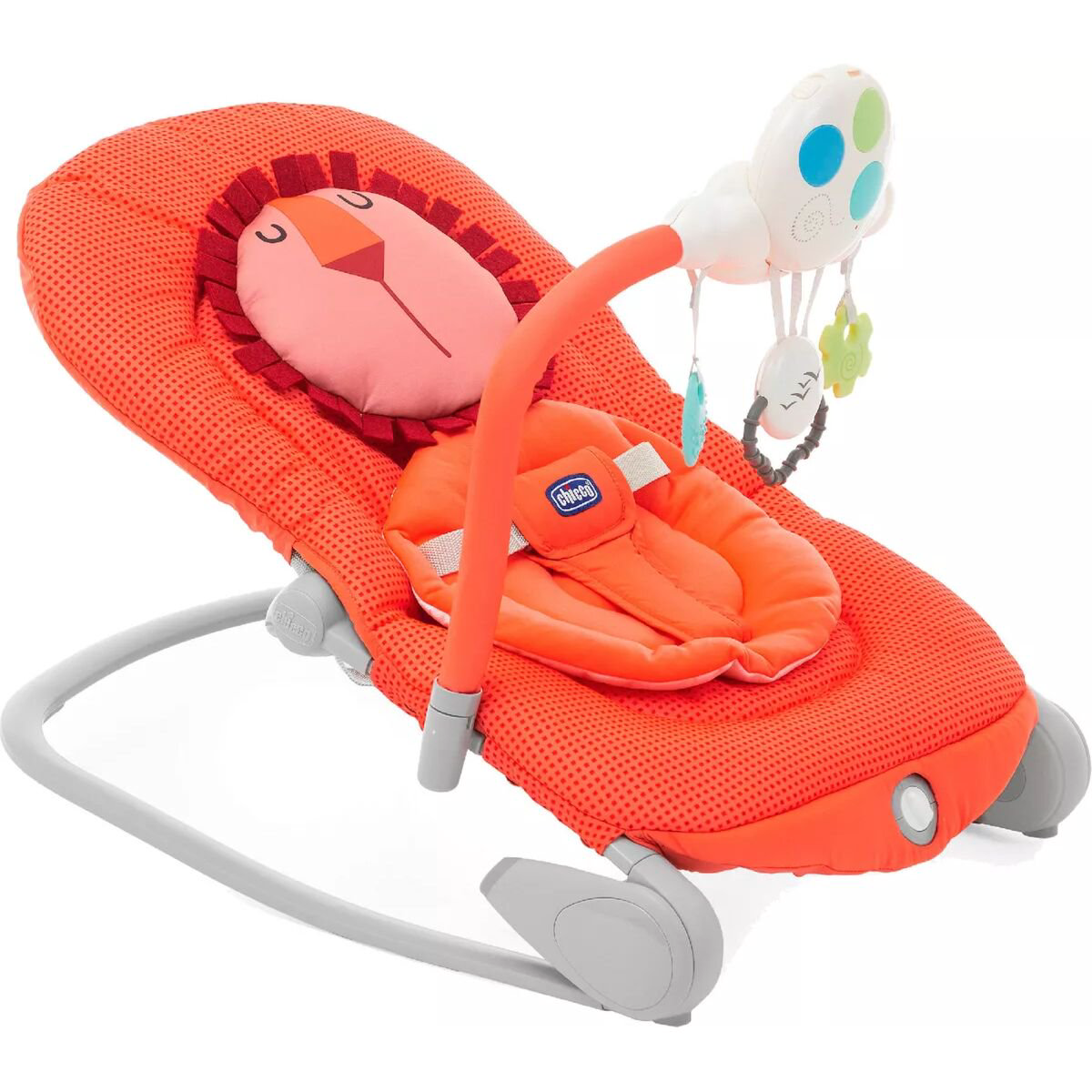 Кресло-качалка Chicco Balloon Lion оранжевое купить,NaN